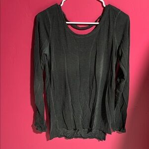 Poof! Elegant Black Long Sleeve Tee